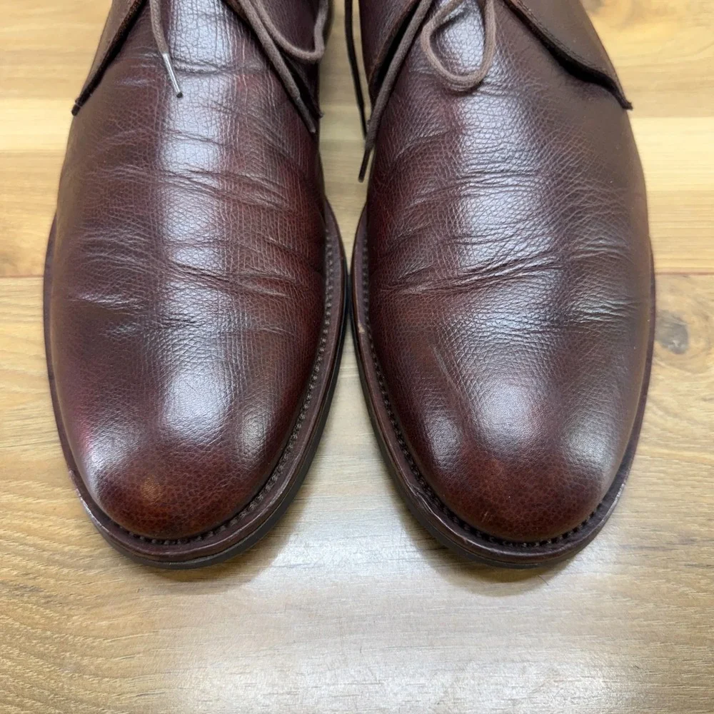 To Boot New York Chukka Boot Mens 11 Brown Textured Leather Adam Derrick Casual